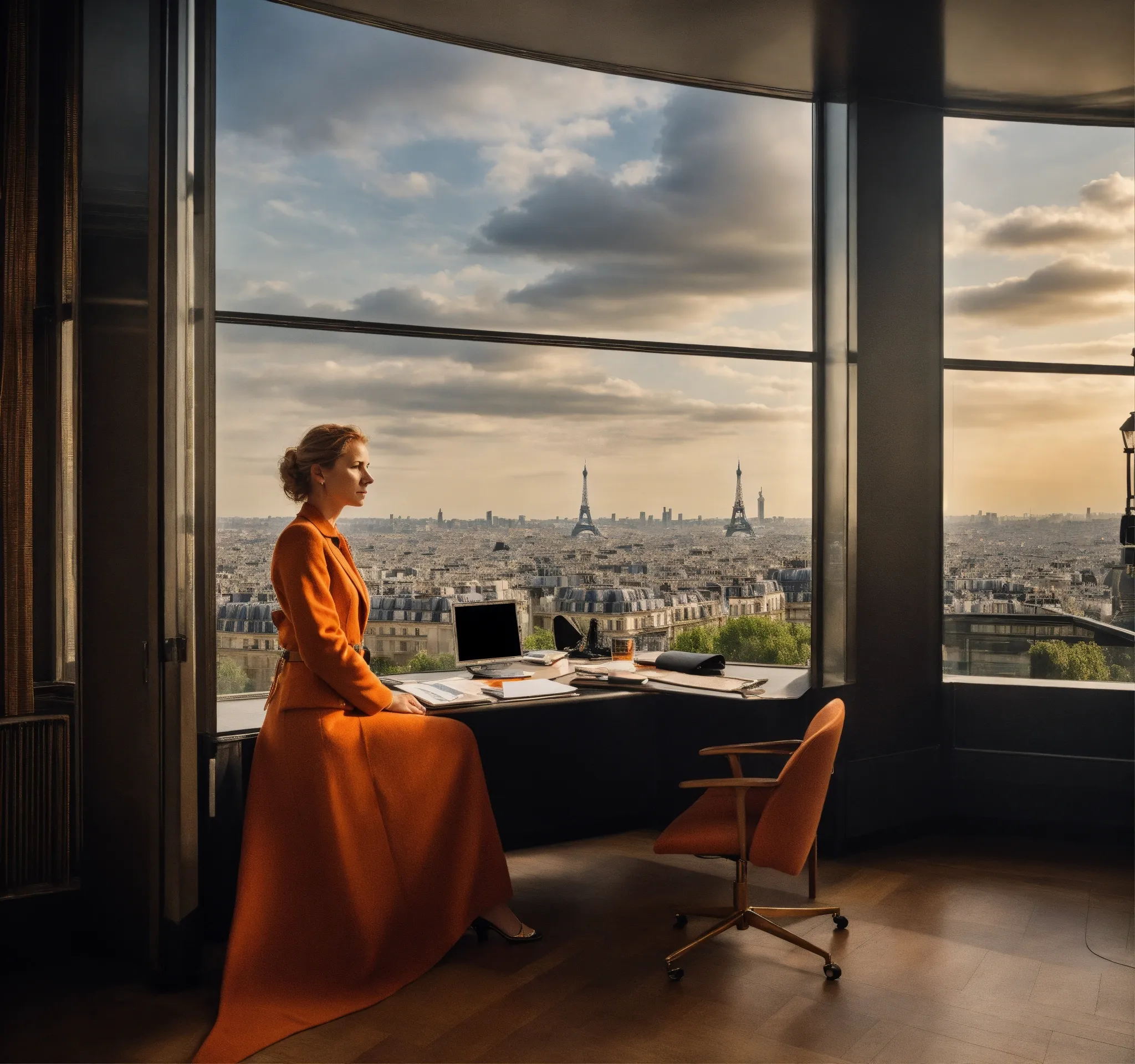 Verstelbare monitor arm met kabelbeheer